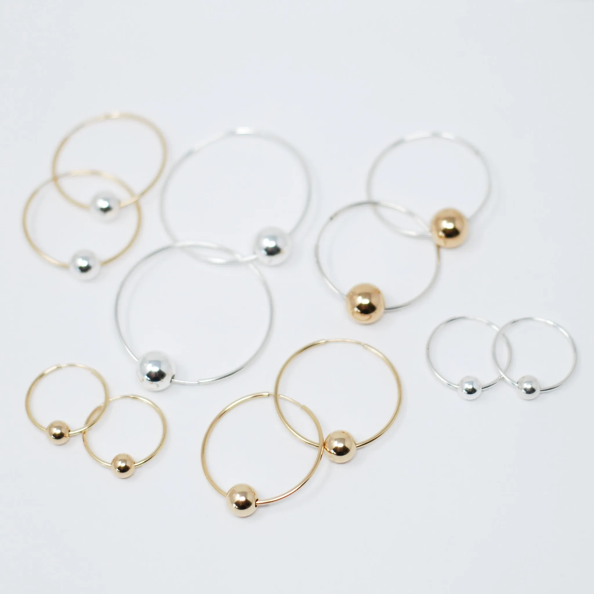 14k Gold Filled Ball Drops