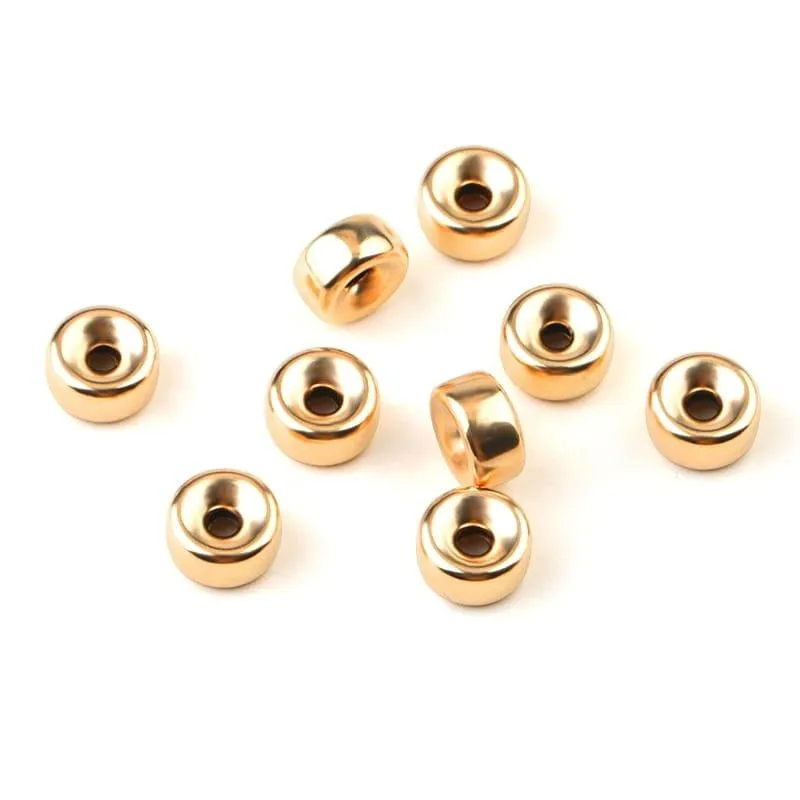 14K Gold Filled Roundel Beads