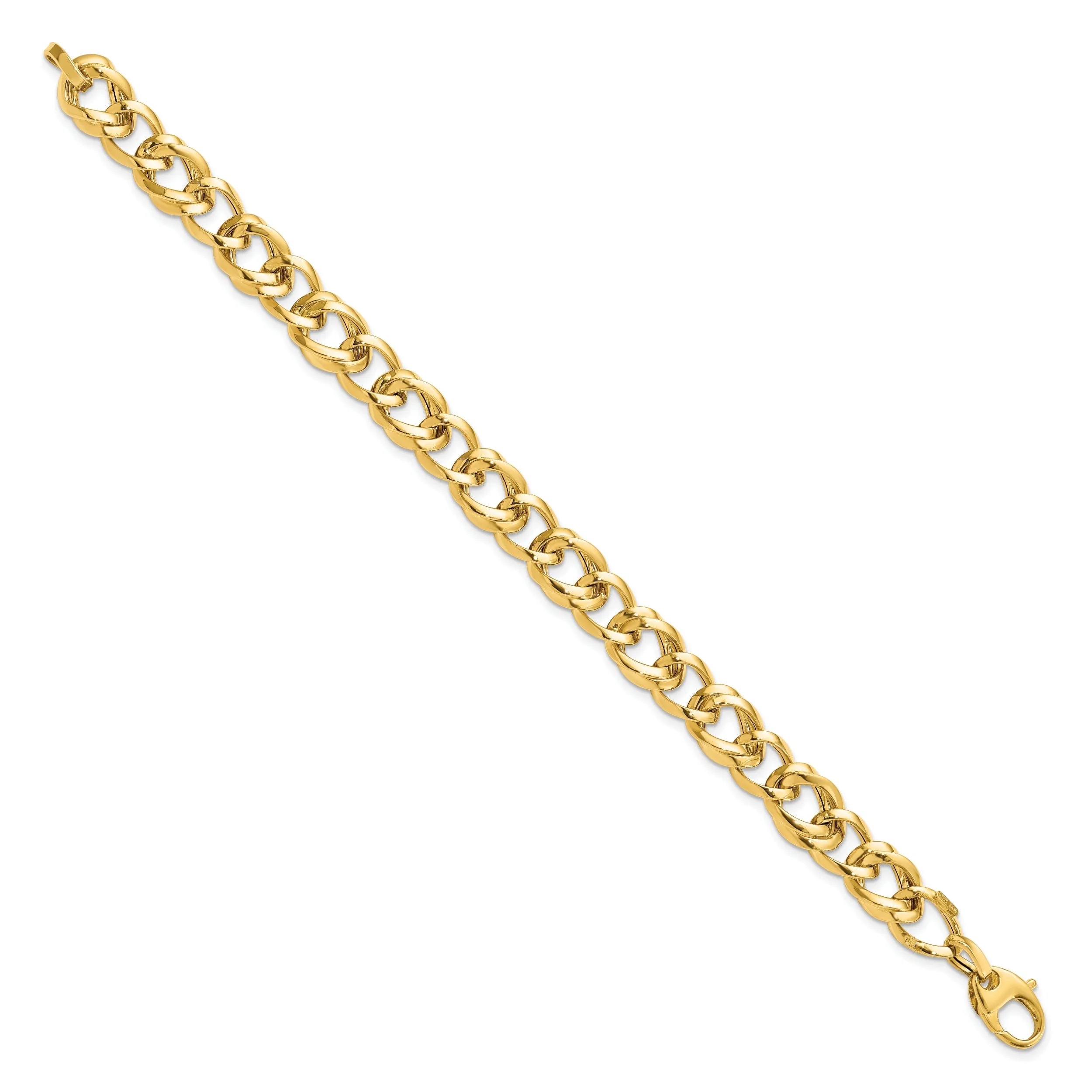 14k Yellow Gold Polished Link Bracelet