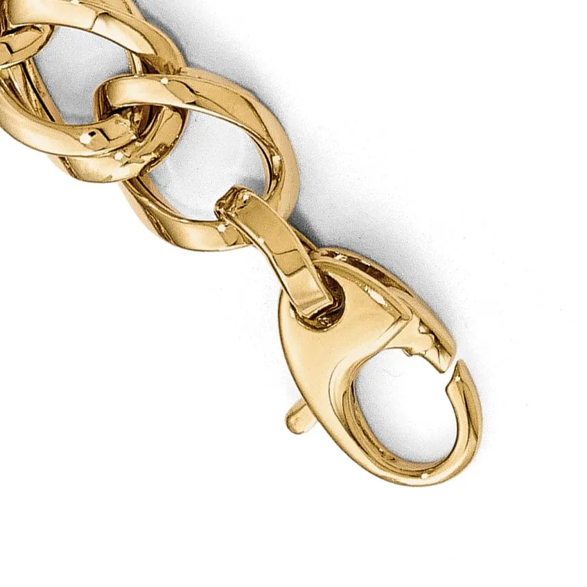 14k Yellow Gold Polished Link Bracelet