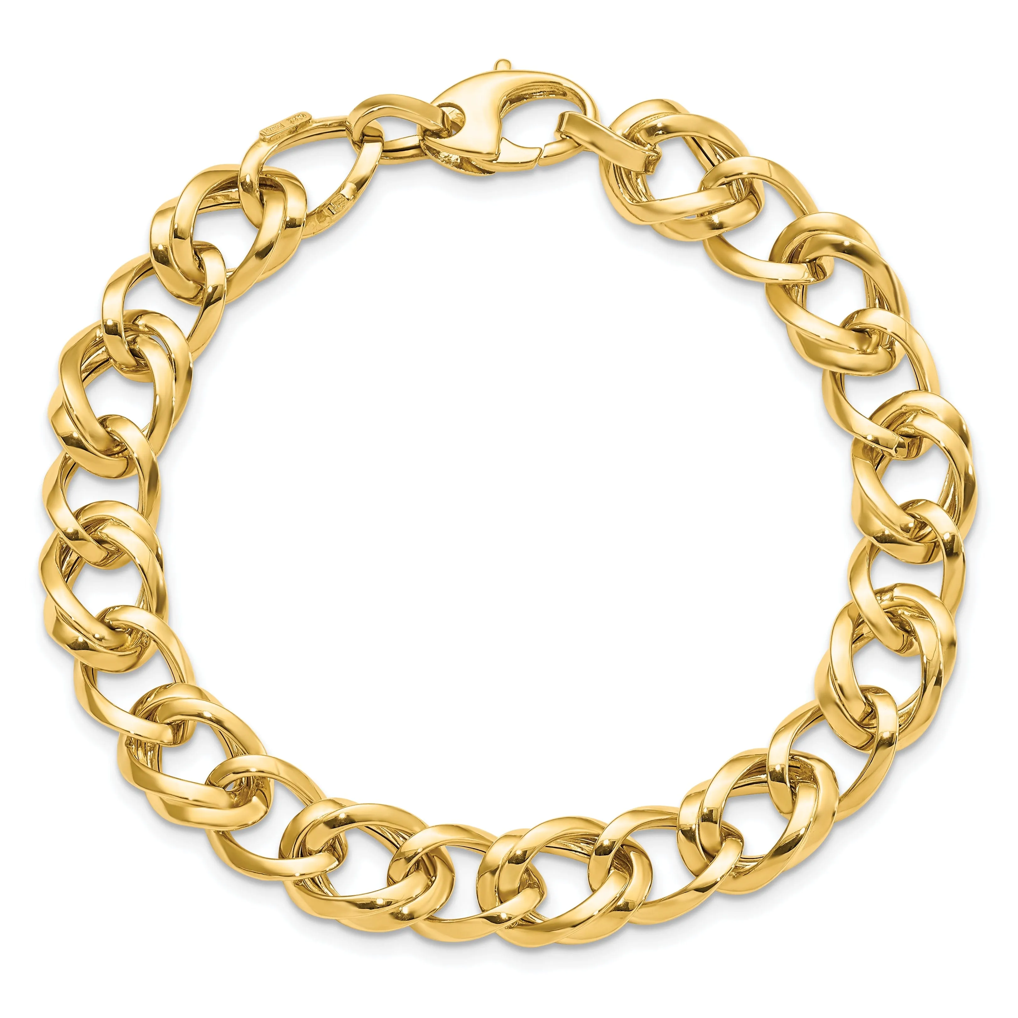14k Yellow Gold Polished Link Bracelet