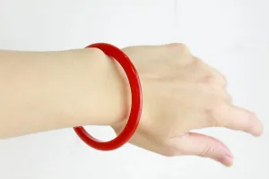 1940s Red Bakelite Bangle Bracelet
