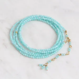 Amazonite Wrap Bracelet & Necklace