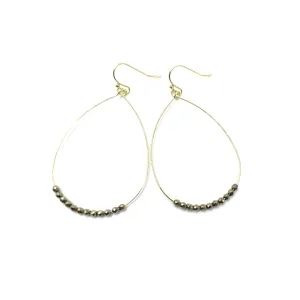 Aster Earring in Pyrite