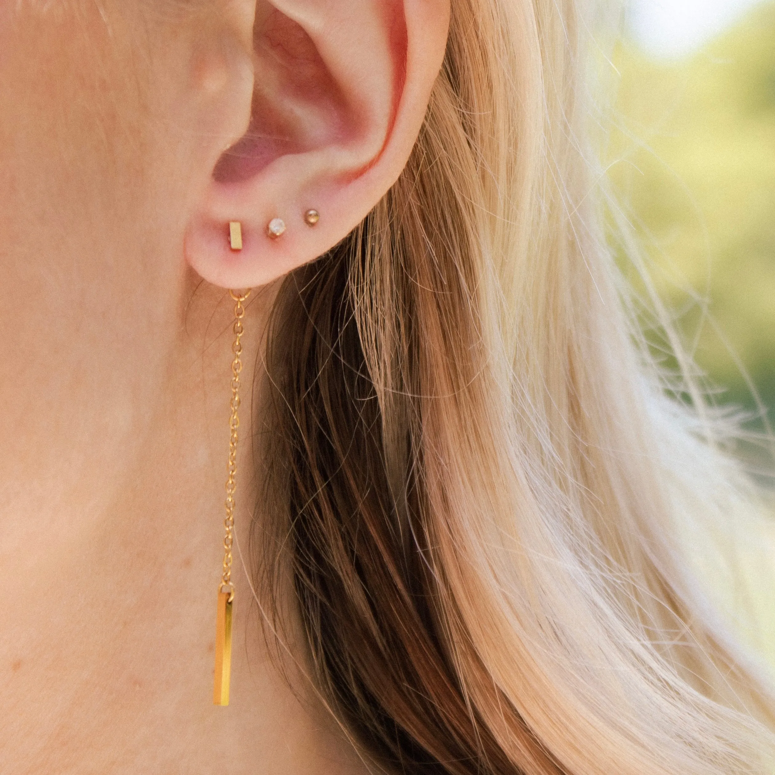 Bar Drop Hypoallergenic Earring Backs