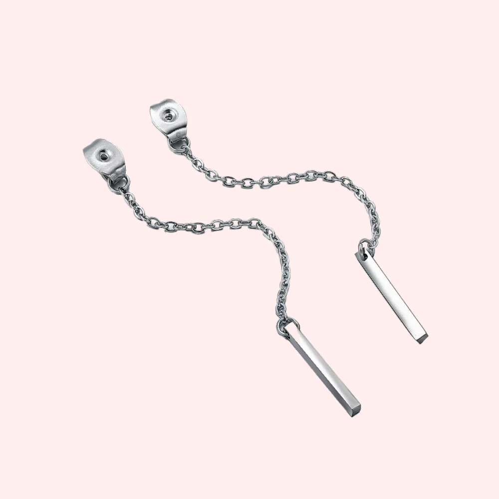 Bar Drop Hypoallergenic Earring Backs
