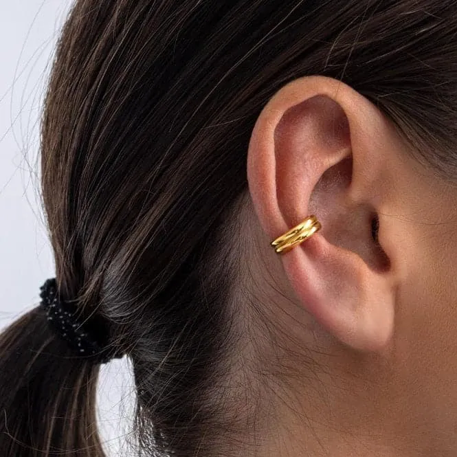Bevel Unity Golden Solo Ear Cuff 41171GD