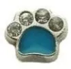 Blue Paw Floating Charm