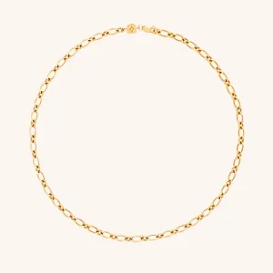 Bold Link Chain Necklace in Gold
