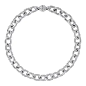 BOLD TEXTURED ROLO NECKLACE