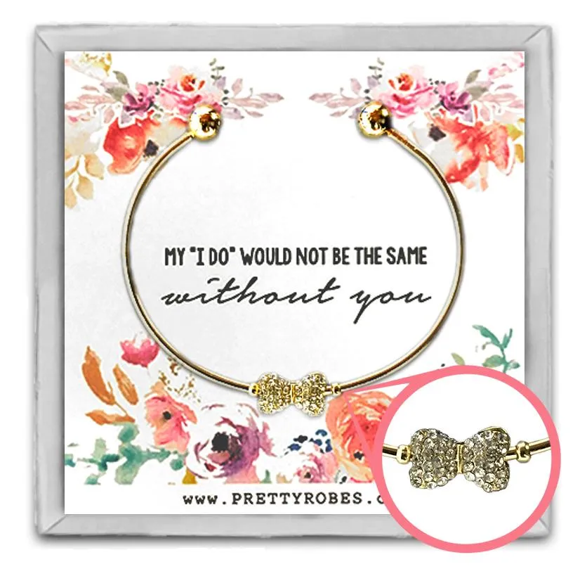 Bow Tie Bracelet - Gold - Design C