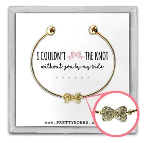 Bow Tie Bracelet - Gold - Design D