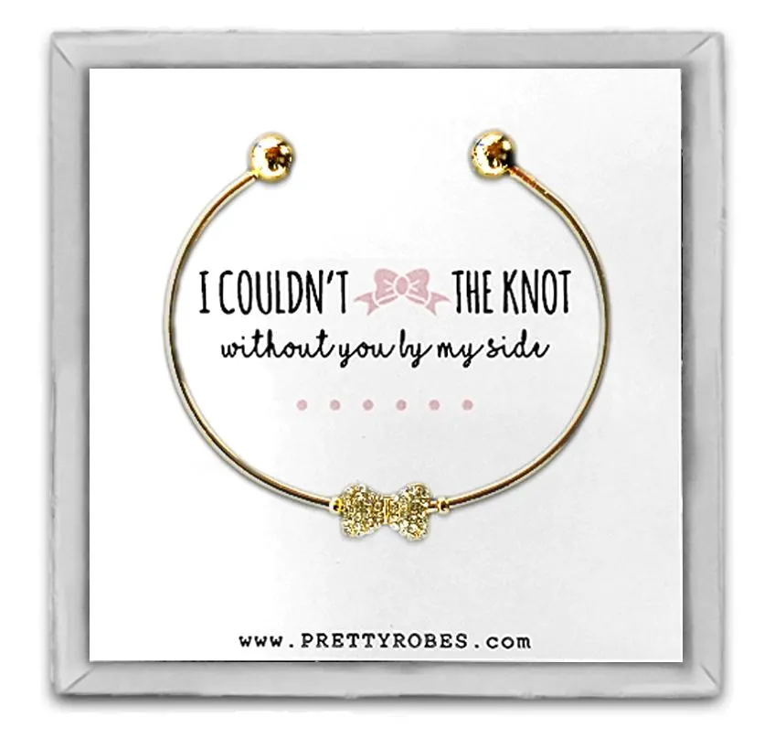 Bow Tie Bracelet - Gold - Design D