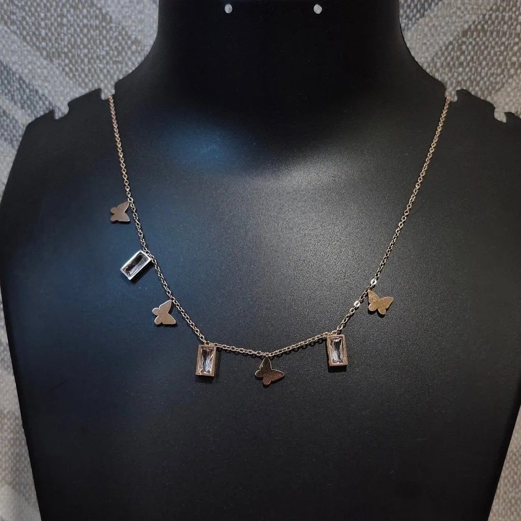 Butterflies for her beautiful necklace daily party wears