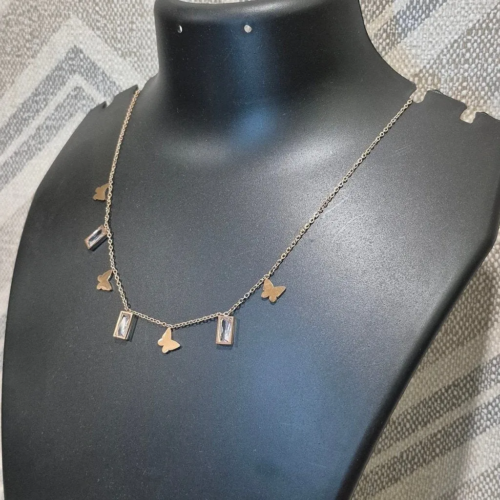 Butterflies for her beautiful necklace daily party wears