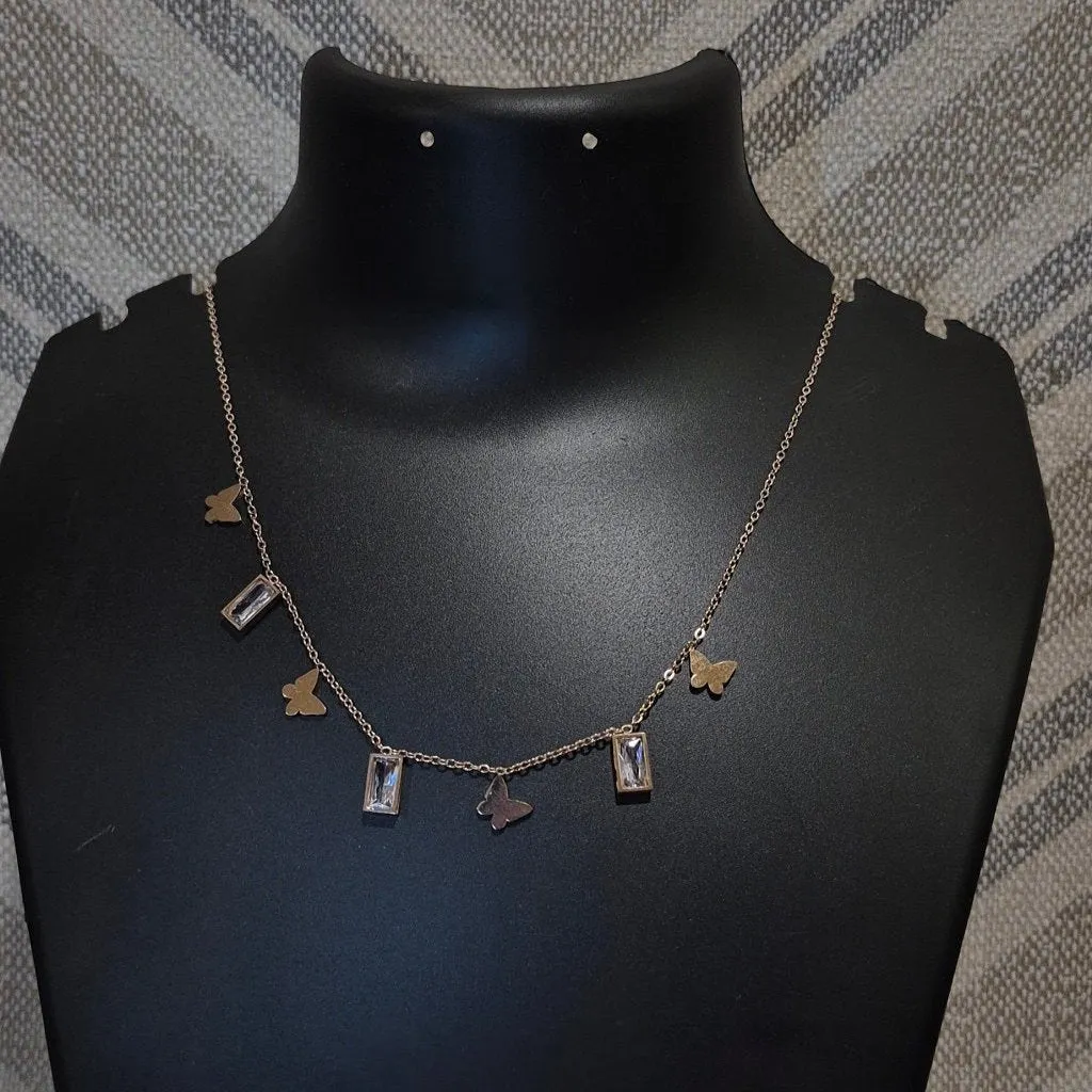 Butterflies for her beautiful necklace daily party wears