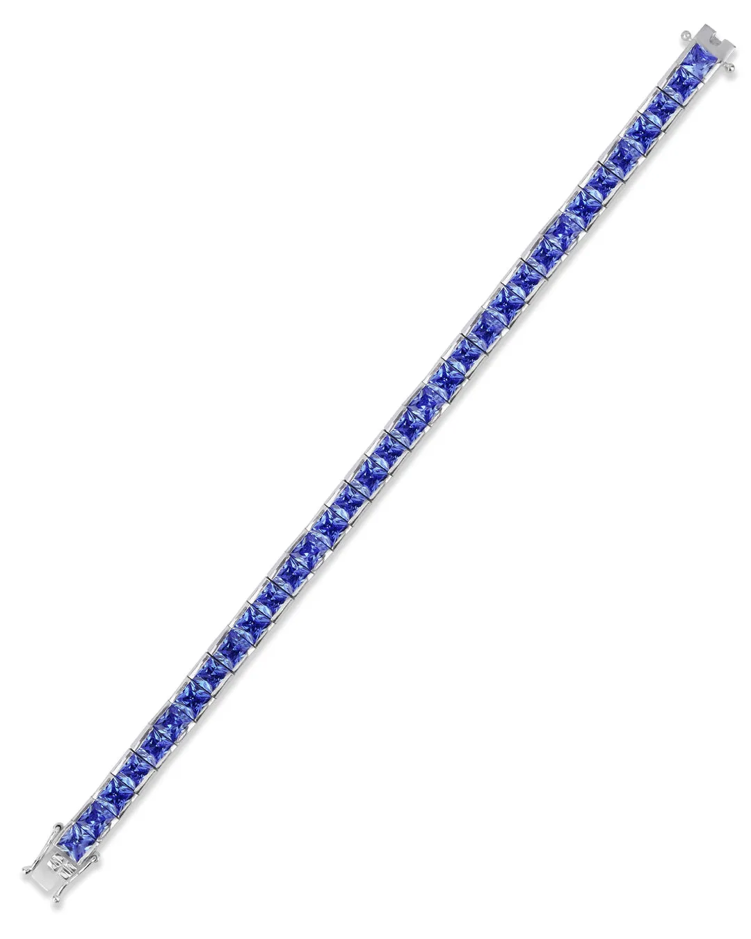 Channel Set Tanzanite Zirconia Tennis Bracelet
