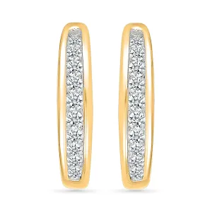 Charming Diamond Hoops Earring