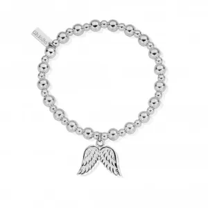 ChloBo Mini Small Ball Double Angel Wing Bracelet SBMSB702