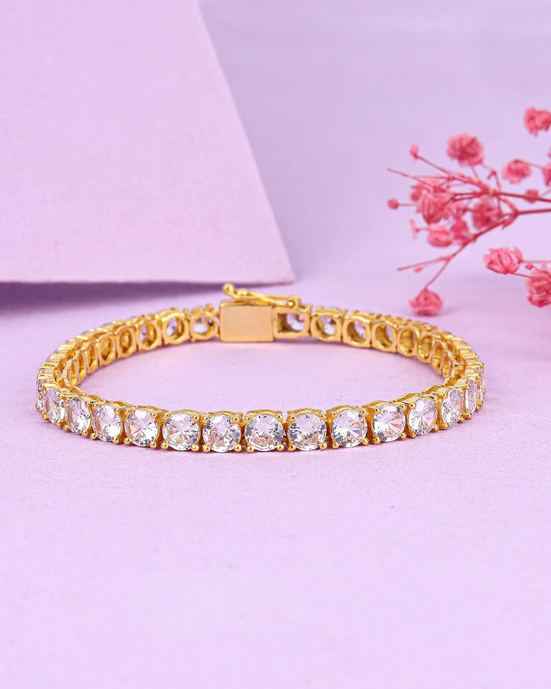 Classic Round Zirconia Tennis Bracelet