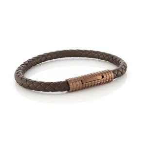 Classico Brown Leather Bracelet | Italgem Steel
