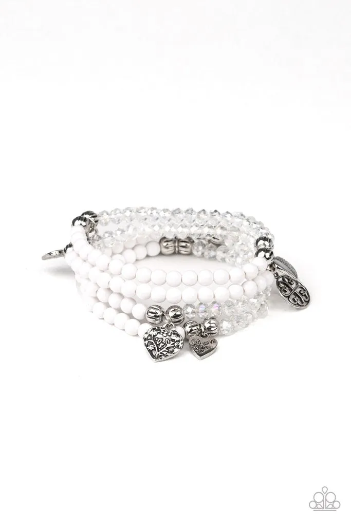 Colorfully Cupid - White Bracelet