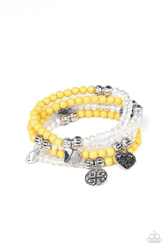 Colorfully Cupid - Yellow Bracelet