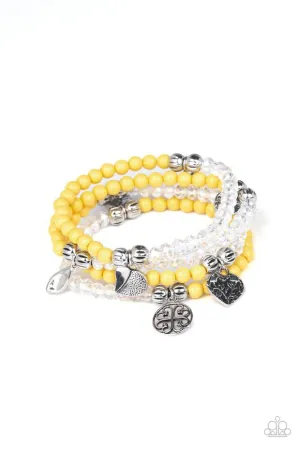 Colorfully Cupid - Yellow Bracelet