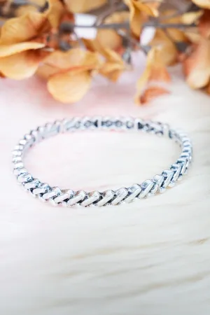 Cordelia Silvertone Bracelet