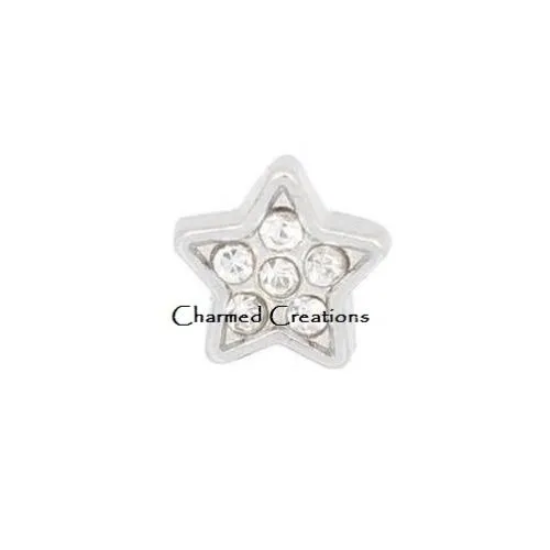 CZ Star Floating Charm