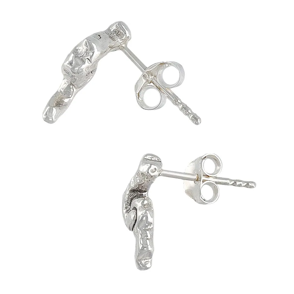 Dimpled Curve Studs