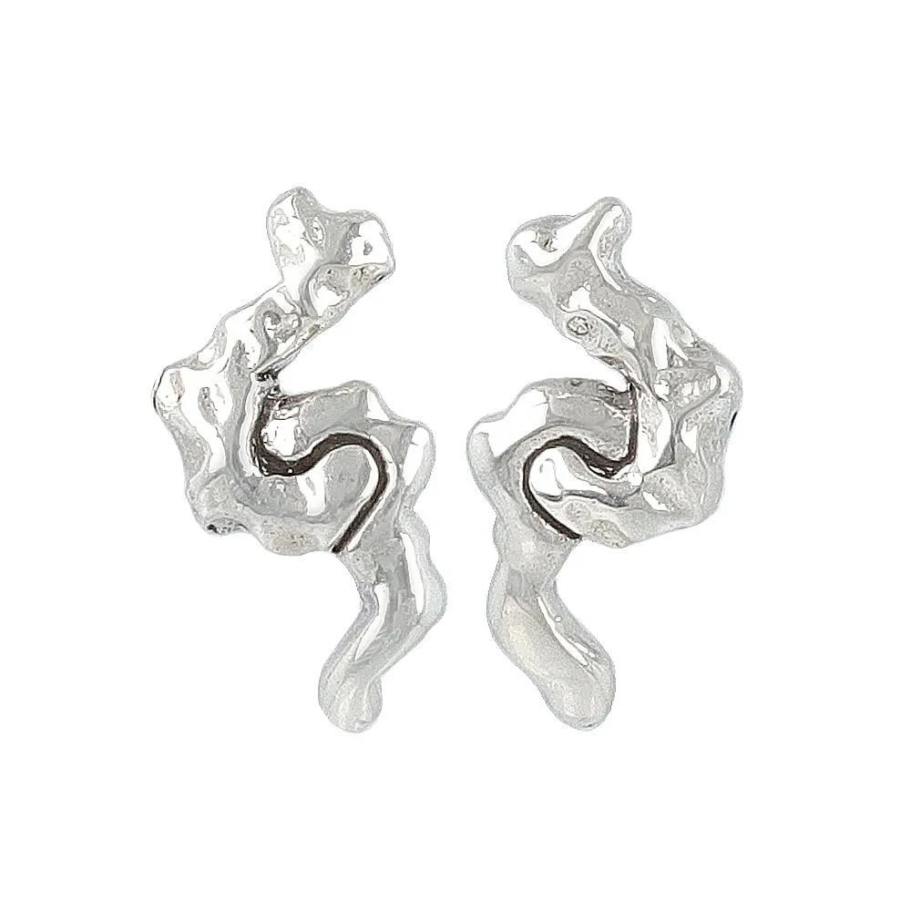 Dimpled Curve Studs