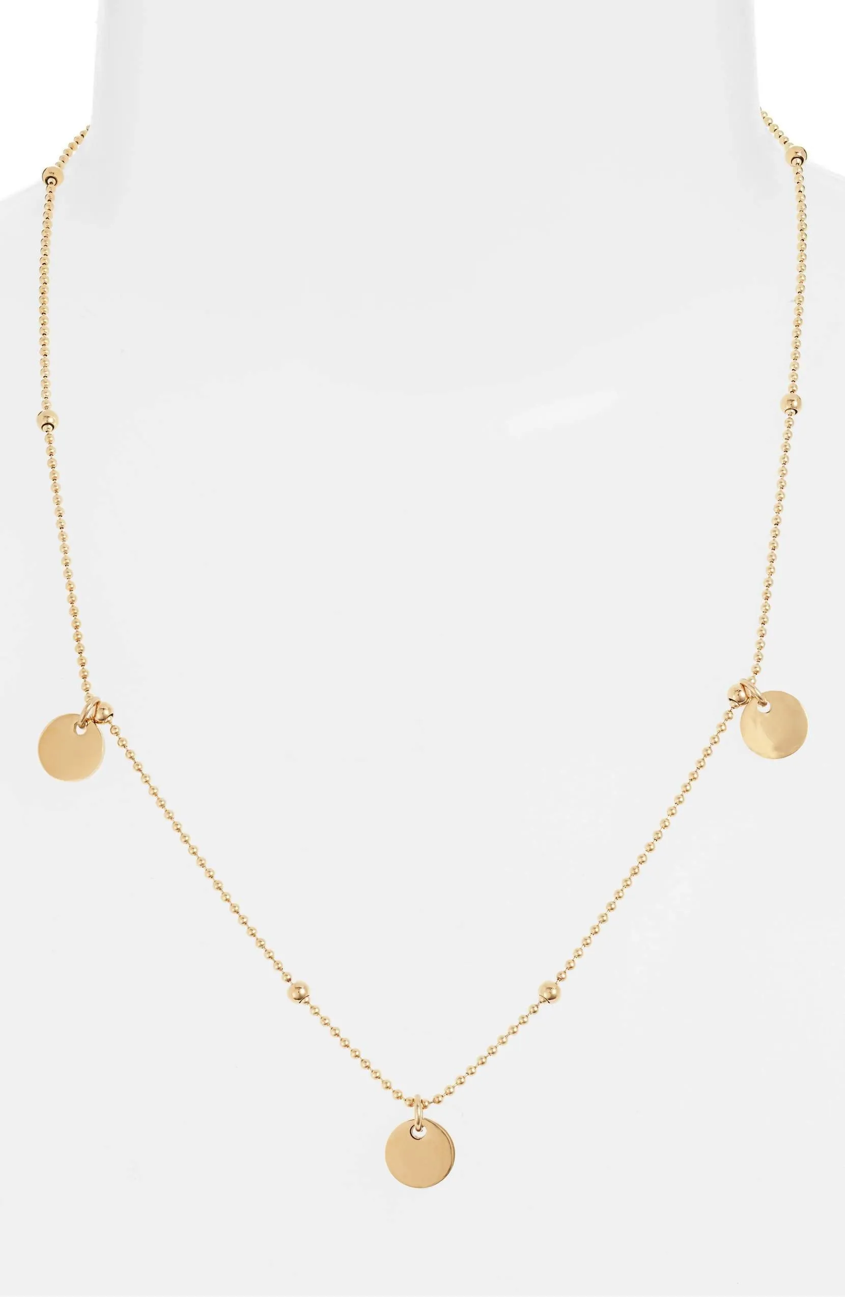 Disk Charm Necklace | More Colors Available