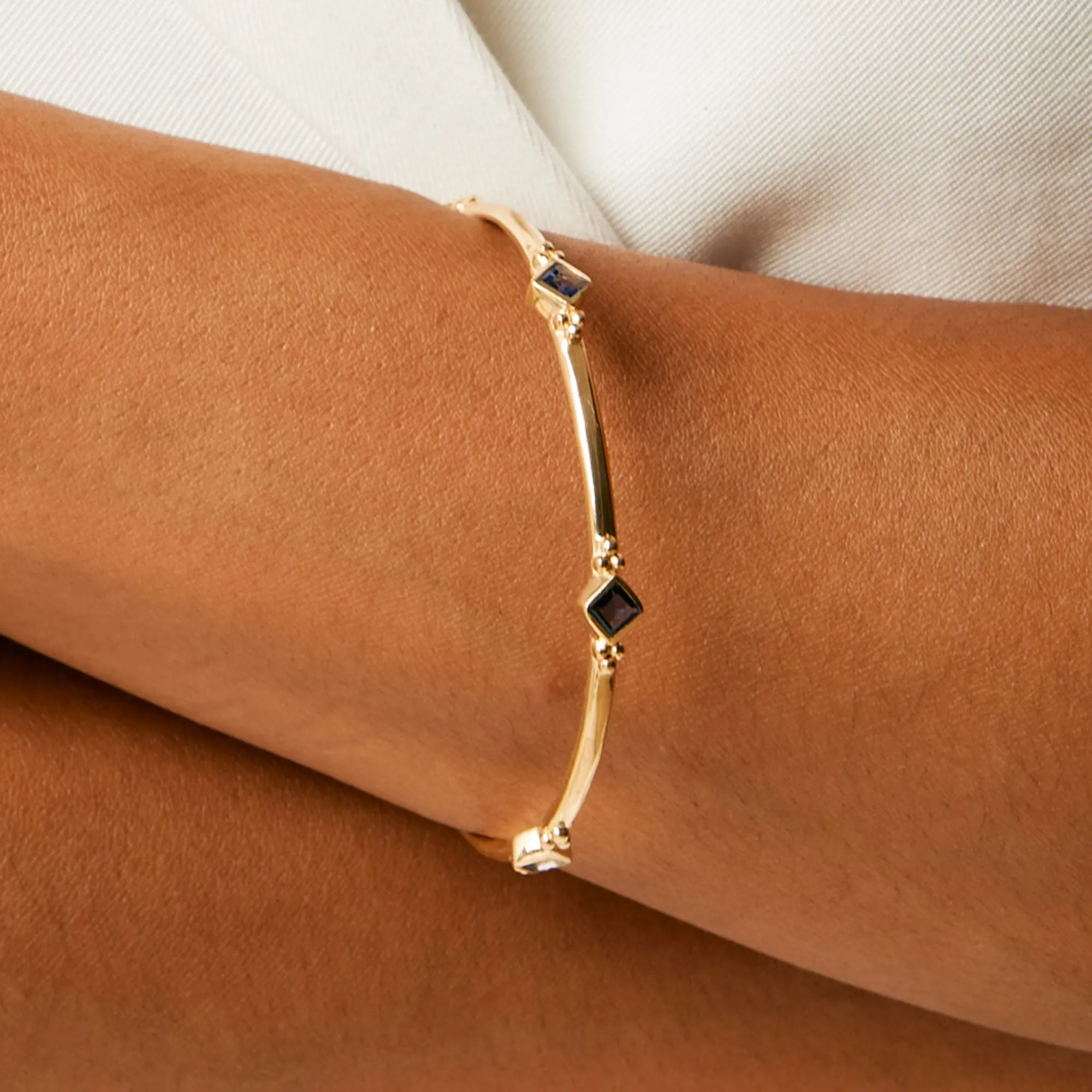 Divinity Princess Bangle - Gold Iolite