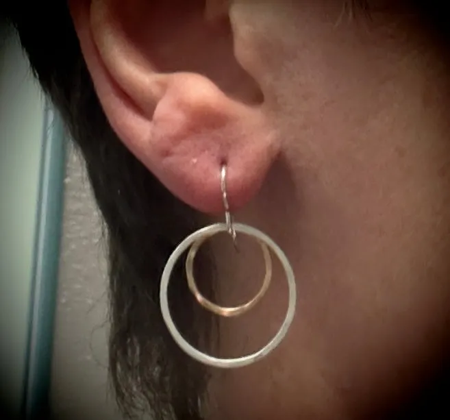 Double Circle Earrings