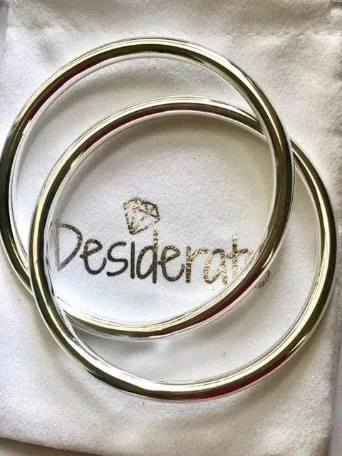 Double Linked Silver Bangle