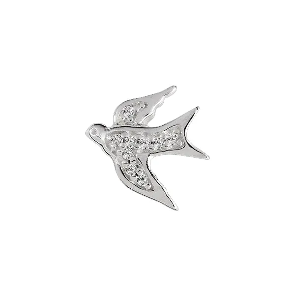 Dove Hope Silver Cz
