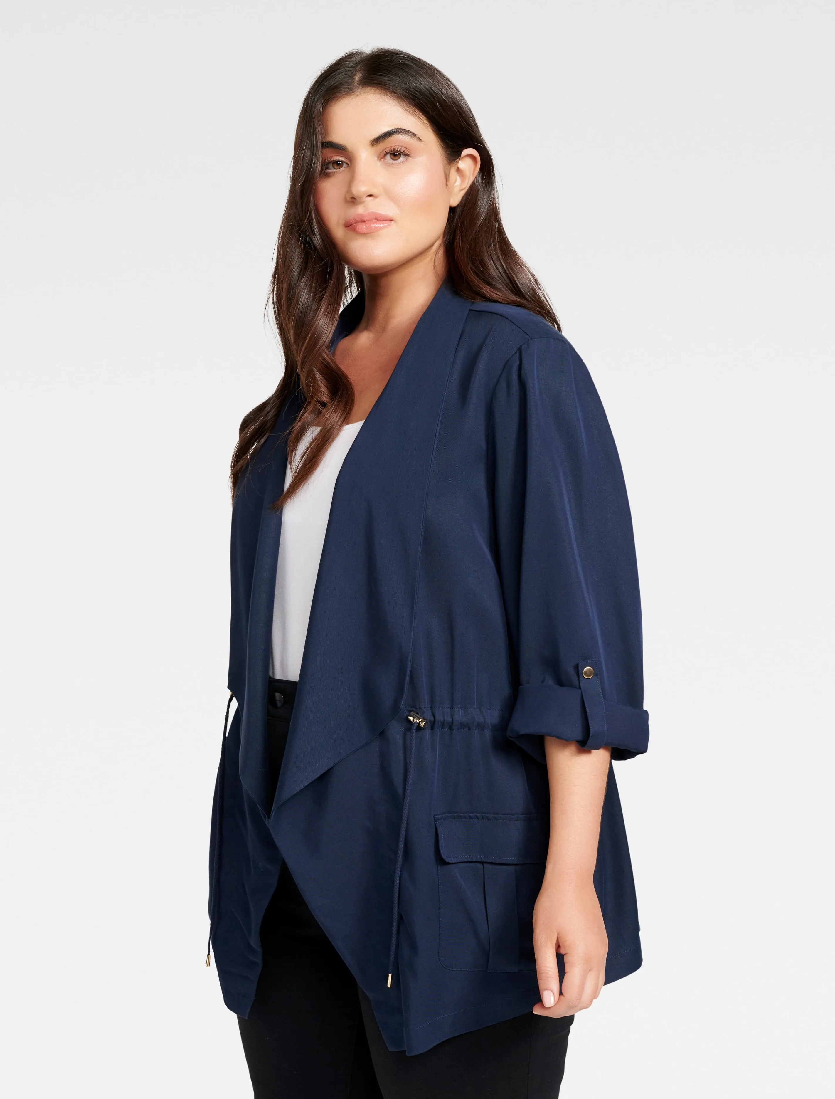 Eliza Curve Mid Length Jacket