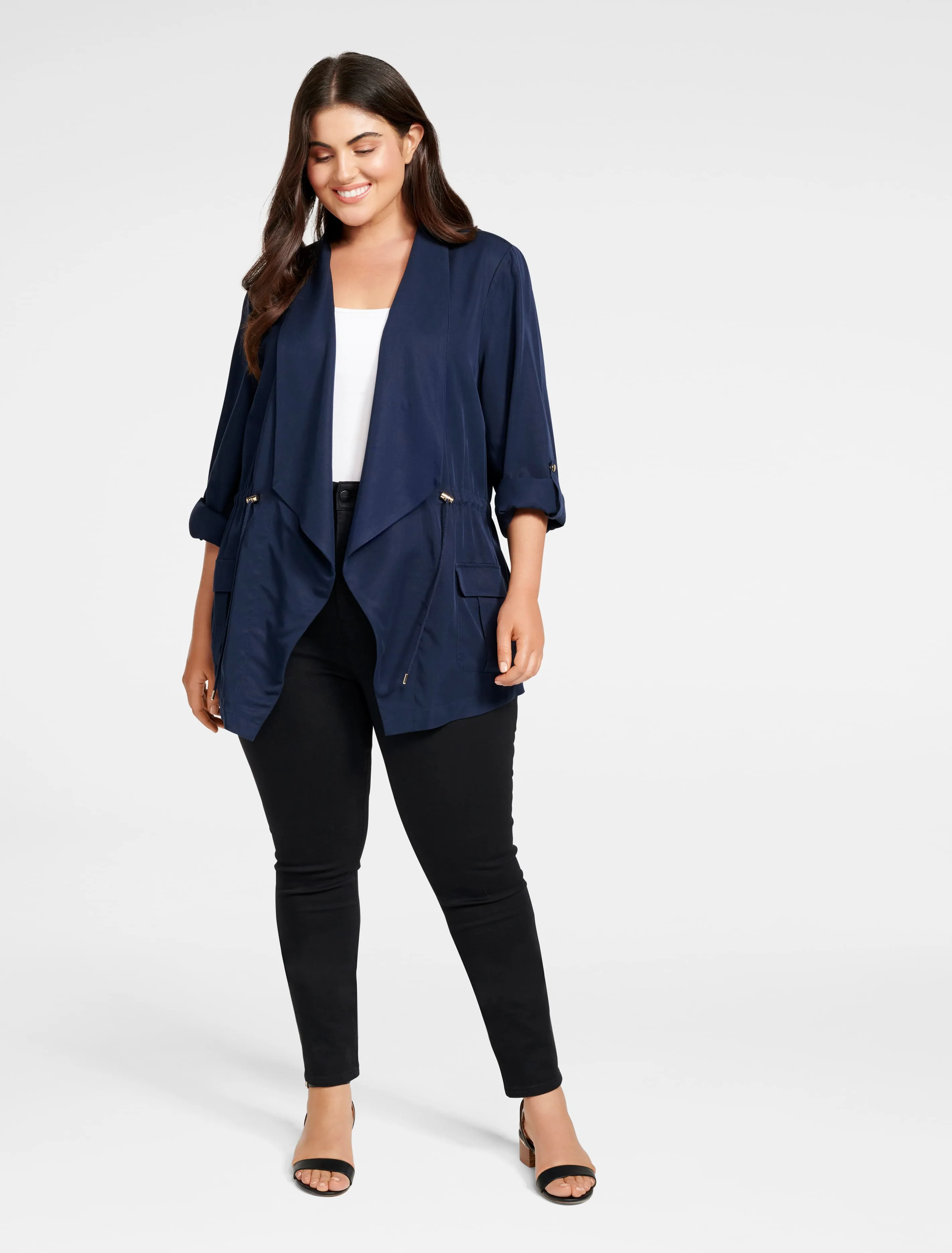 Eliza Curve Mid Length Jacket
