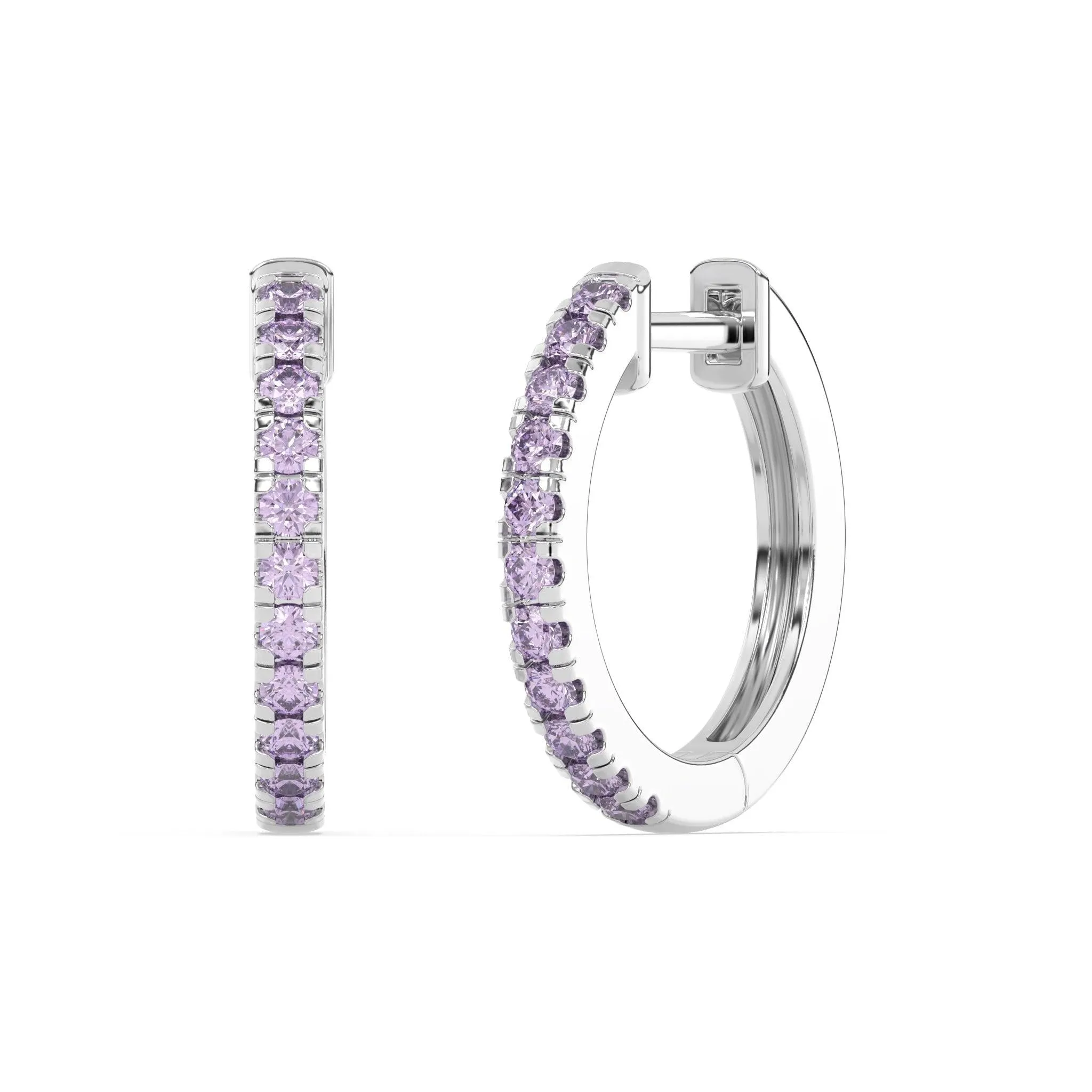 Essential Amethyst Huggies