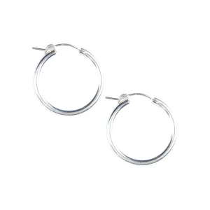 Essential Hoops in Silver