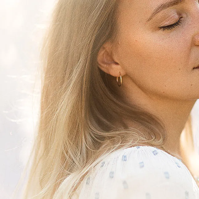 Everyday Hammered Hoops