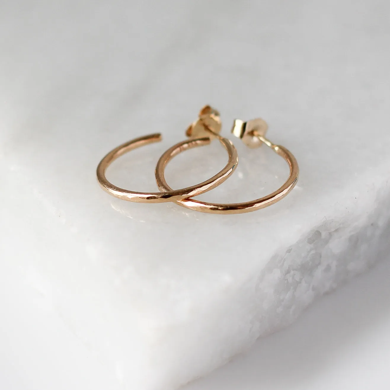 Everyday Hammered Hoops