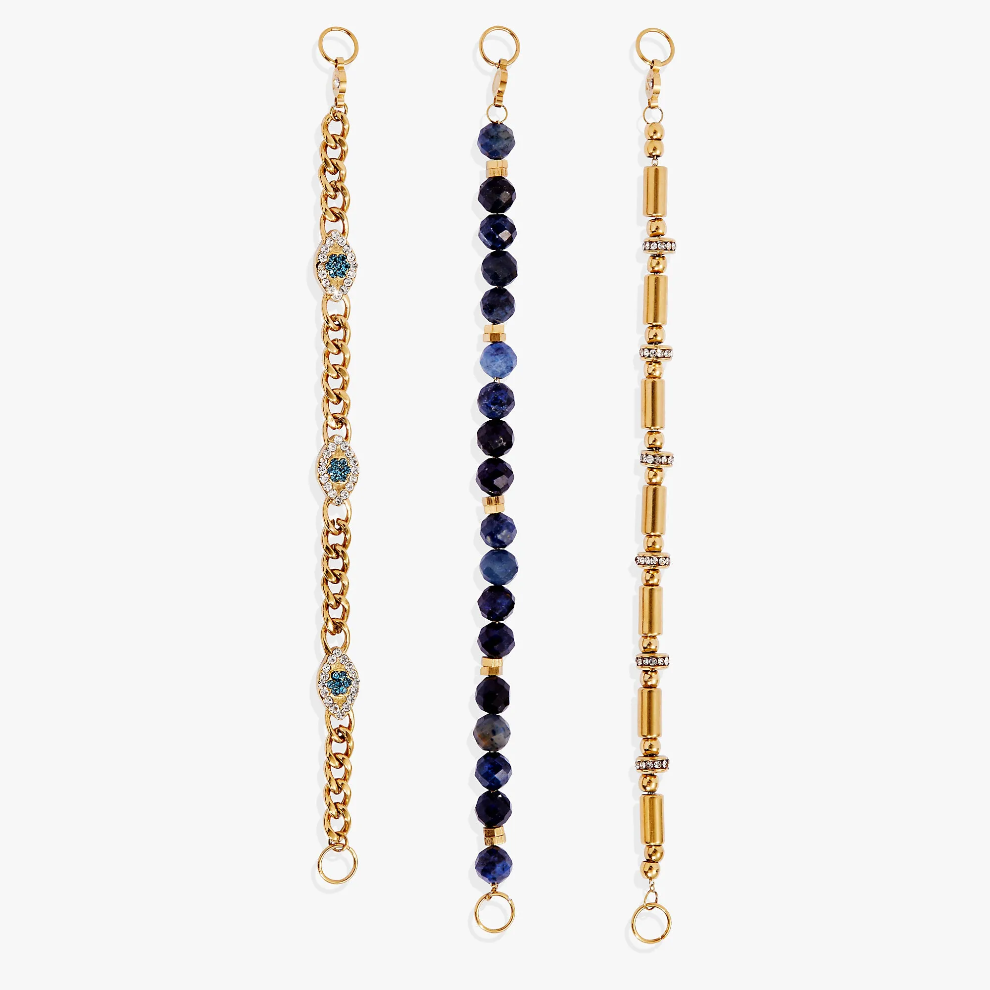 Evil Eye Stranded Bracelet Set