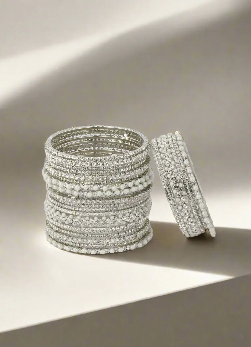 Exquisite Diamante Bangle Set