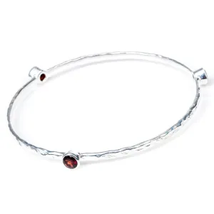 Garnet Semi-Precious Stacking Bangle