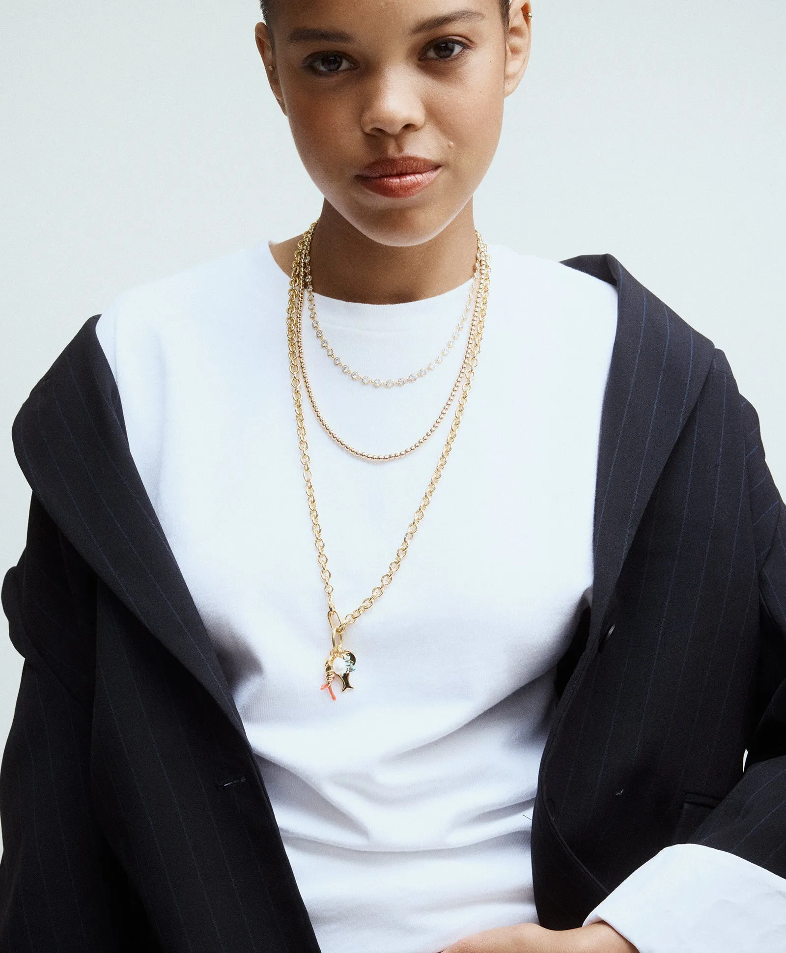 Gold Baby Bead Necklace