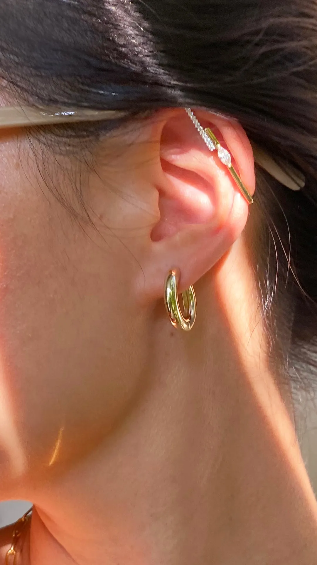 Haley Hoops Large Gold Vermeil