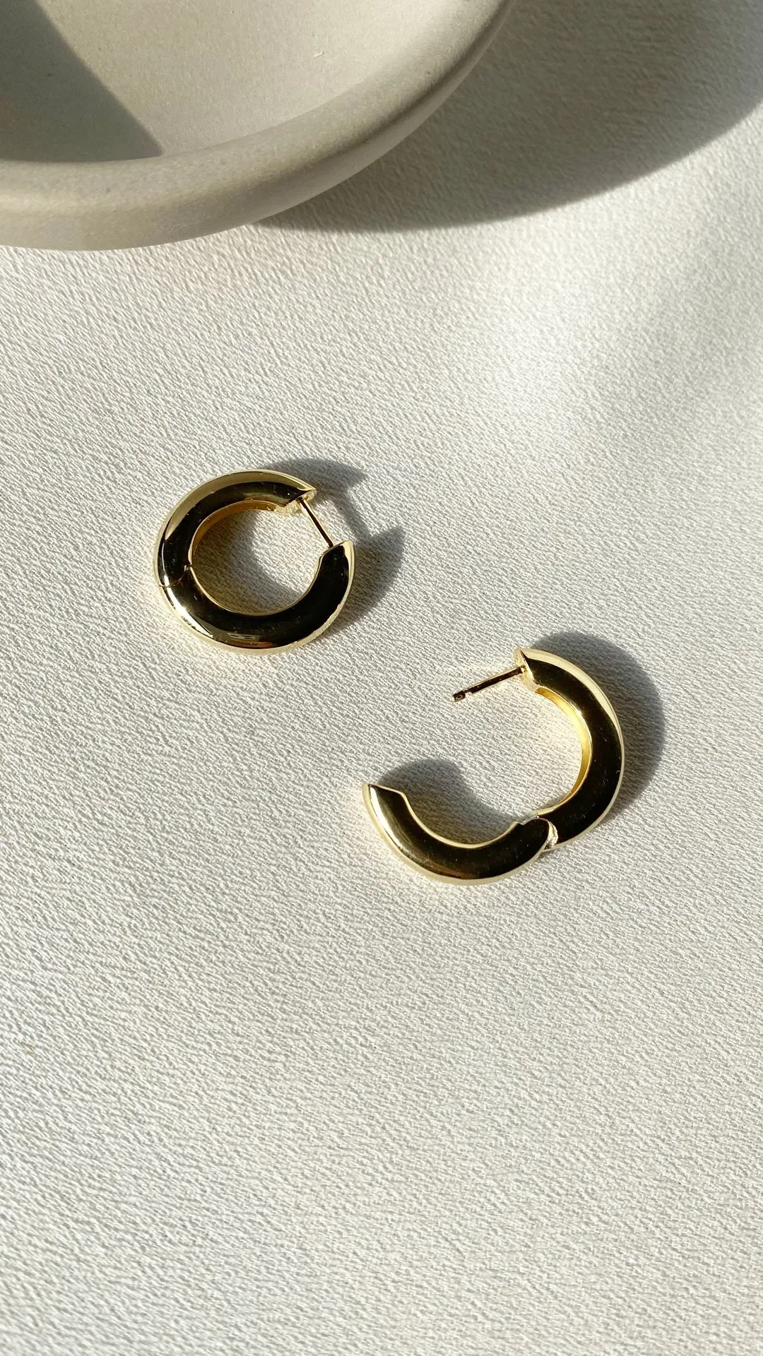 Haley Hoops Large Gold Vermeil