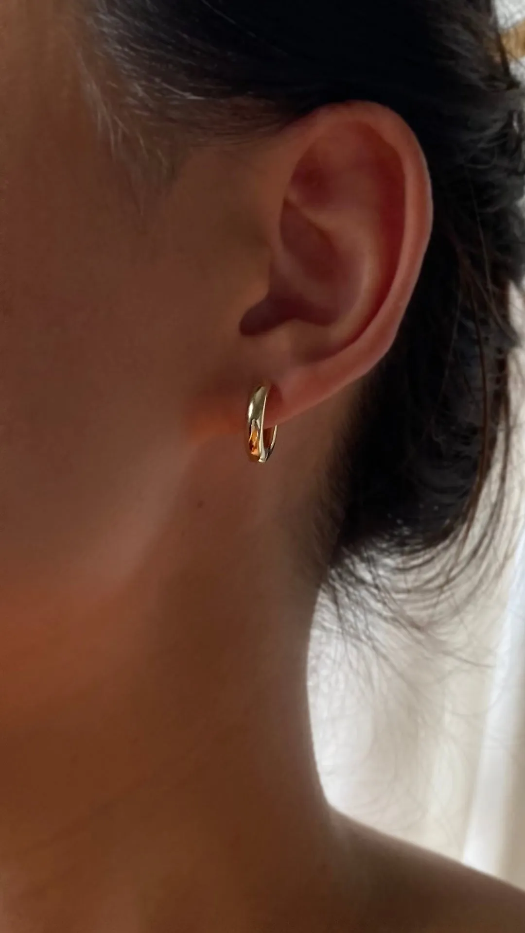 Haley Hoops Small Gold Vermeil
